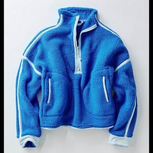 NWOT Free People Movement Mountain High Half Zip Fleece in Midatlantic MSRP$98